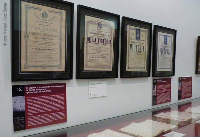 Enmarcación de documentos e impresos para la Exposición de la Hermandad de las Cigarreras