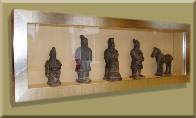 Colección de figuritas de terracota chinas